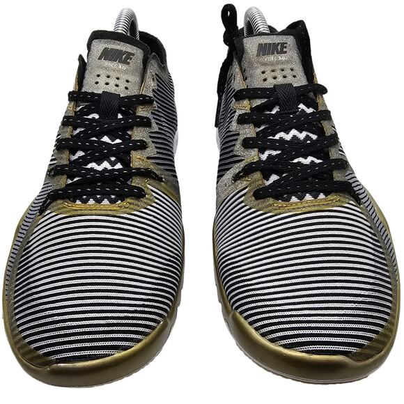 Nike Free Trainer 3.0 Super Bowl 50 Mens 7 Shoes Black Gold Athletic Gym main image 11